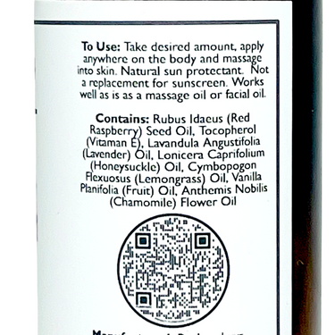 Body Oil - Red Raspberry